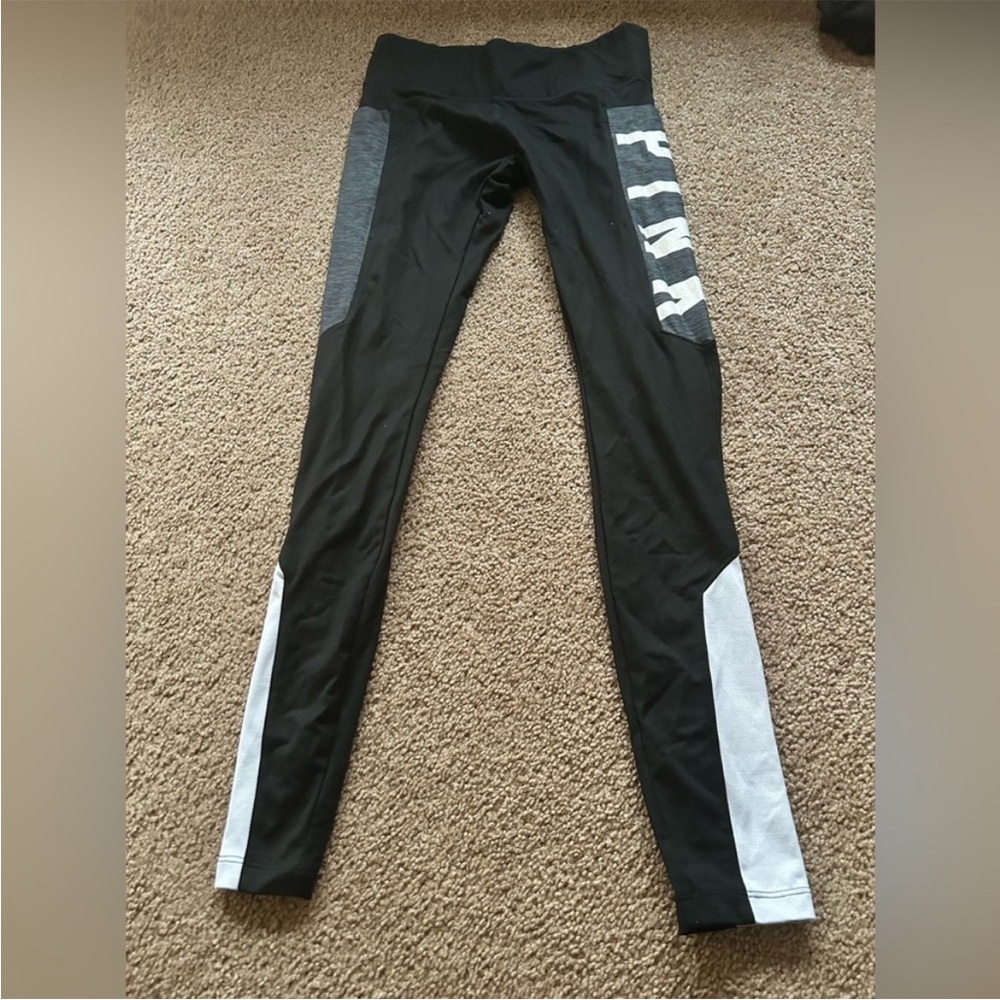 PINK Victoria's Secret Black and White Leggings